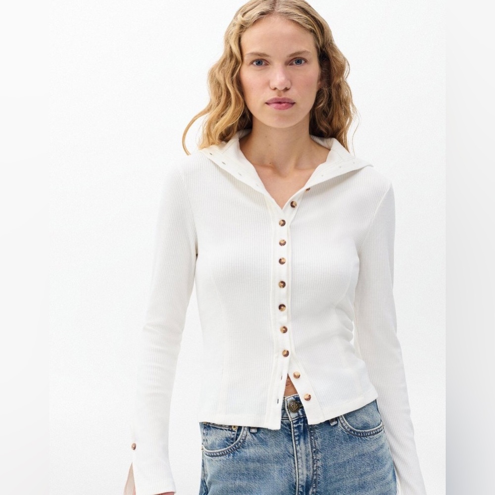 Rag & Bone The Knit Ribbed Buttoned Cardigan NEW Medium